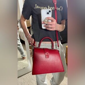 Extraordinary and rare Hester Van Eeghan Amsterdam pebbled leather handbag